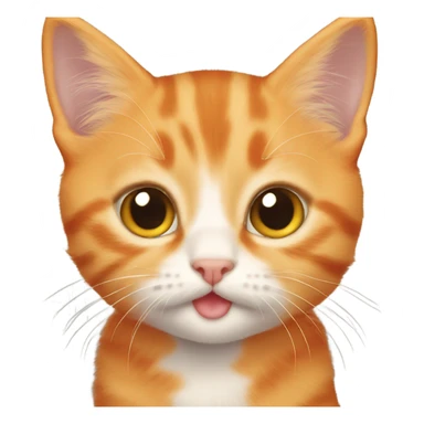 cute orange kitten sticker