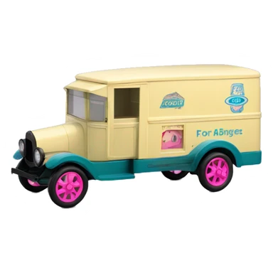 1914 ford Barbie cargo van sticker