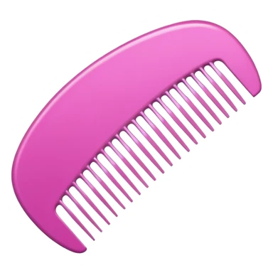 hair comb pink sticker
