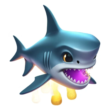 Shark performing witchcraft  sticker