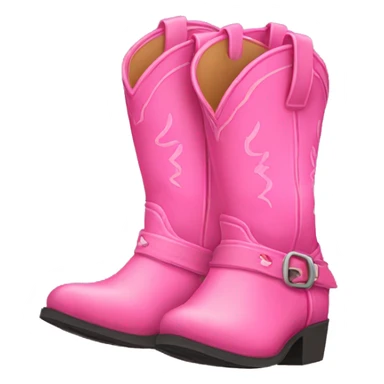 Pink cowgirl boots sticker