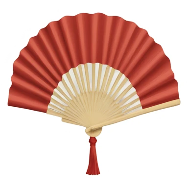 Hand Folding fan  sticker