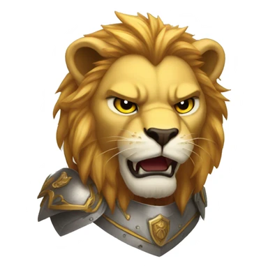 lion paladin angry sticker