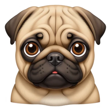 Dog pug sticker