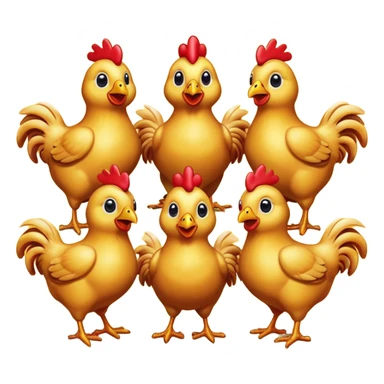 raving chickens sticker