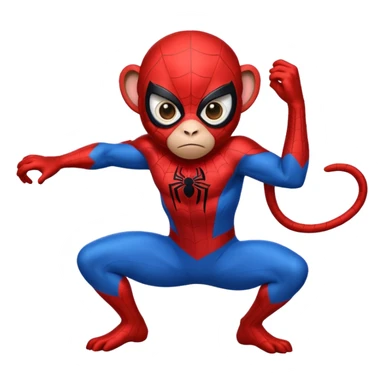 A Spider-Man monkey sticker