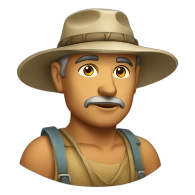 antiquité agriculteur egyptien sticker