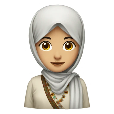 pashtun girl wearing traditional clothes sticker