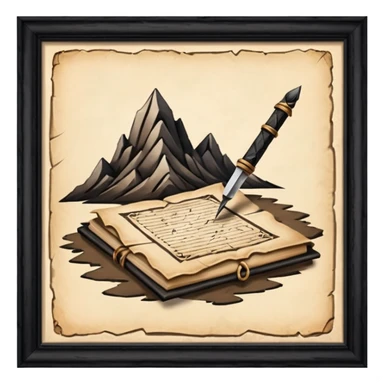 old civilization Quill & Paper sticker