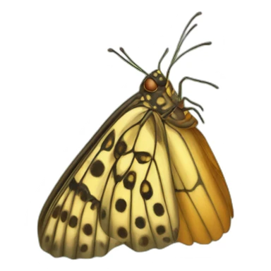 butterfly pupa sticker