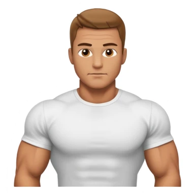 muscular man цшер е ыршке sticker