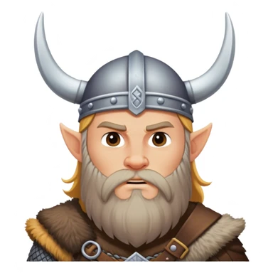 Viking  without beard, clean face, in full height  sticker