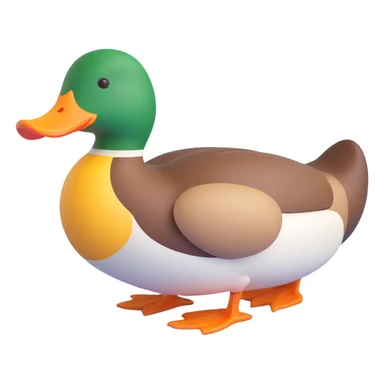 realistic duck sticker