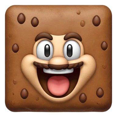 Mario laughing and poop sticker