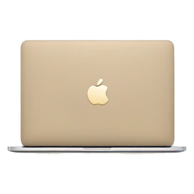 Beige macbook sticker