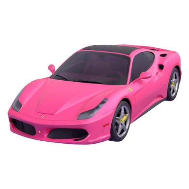 pink gothic Ferrari sticker