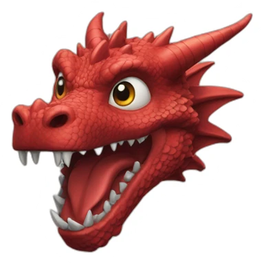 Un dragon rouge de Game of Thrones sticker