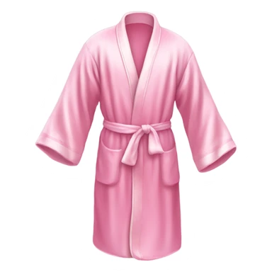 Light pink silk slippers and robe sticker