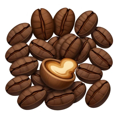 Coffee beans sticker