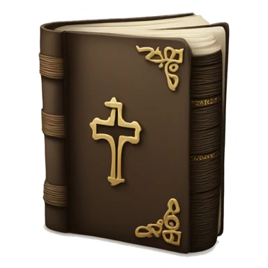 Bible, closed book, not scary looking nor gothic looking sticker