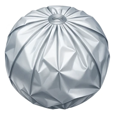 Photorealistic Crumpled up ball of clear plastic wrap sticker