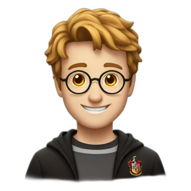 Harry potter smiling sticker