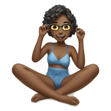 girls enjoying beach day sticker