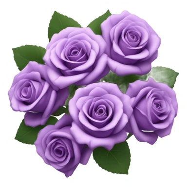 purple rose bouquet  sticker