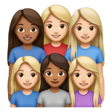 girls walking together (show them walking) sticker