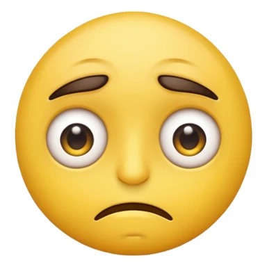 Tired emoji with eye bags sticker