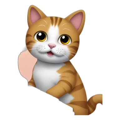 A cat playing piano sticker