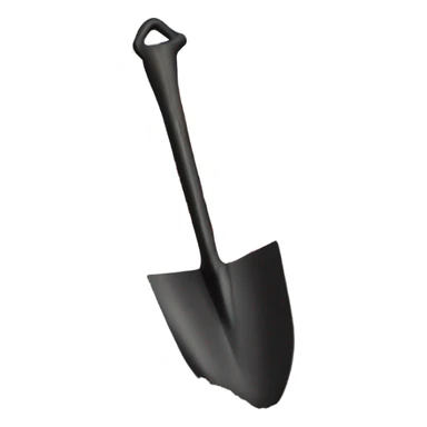 Large American Flag attached to one smaller black shovel in the ground   sticker