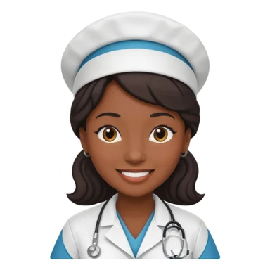 nurse black woman sticker