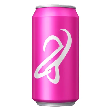 Pink energy drink can  sticker