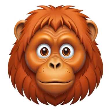 crazy orangutan sticker