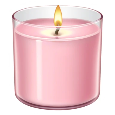 Bath and body works light pink candle sticker
