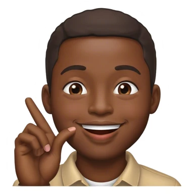 Black guy blowing kiss sticker