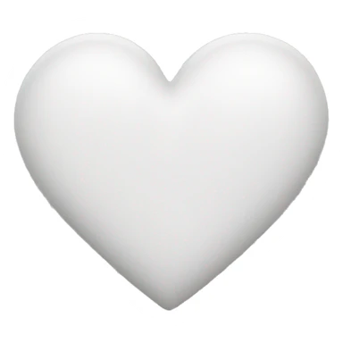 White heart iphone sticker