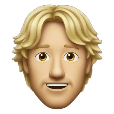 owen wilson square jaw sticker