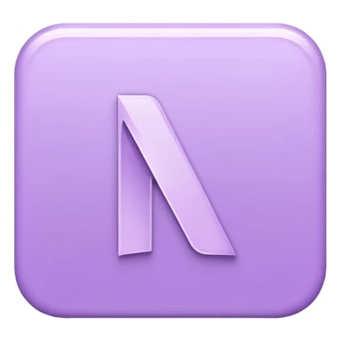 Netflix pretty aesthetic "N" logo in pastel purple sticker