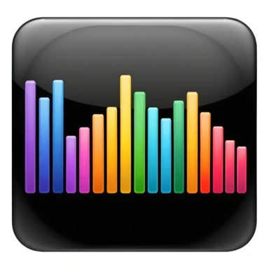 audio spectrum, the spectrum is black sticker