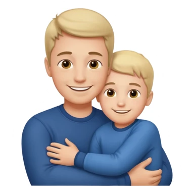 Chldren boy with papa same person sticker