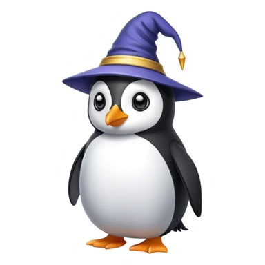 Wizard penguin  sticker