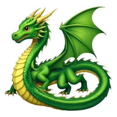green dragon tail sticker