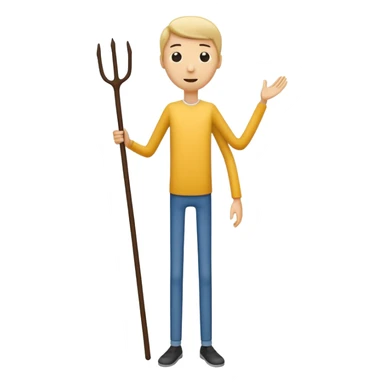 High stick figure  sticker