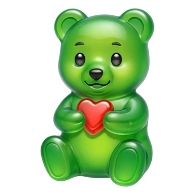 Gummy Bear Green sticker