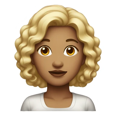 thick lady with short wavy dark hair sticker