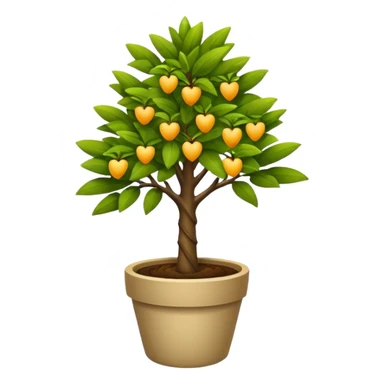 potted tree sticker