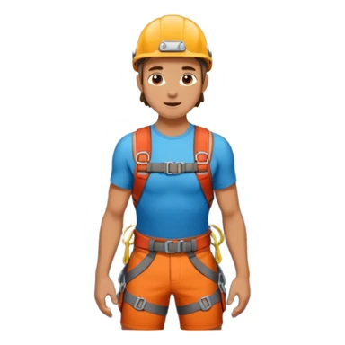 belayer with harness in Mountain Climbing Team sticker