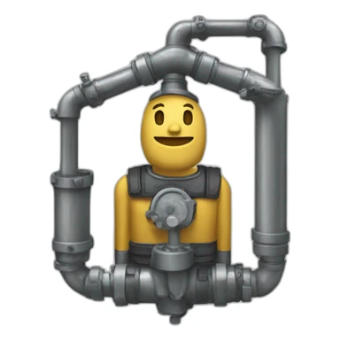 hydraulic man sticker